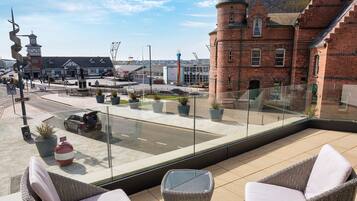 Junior Suite, Balcony (with private hot tub) | 1 bedroom, premium bedding, pillowtop beds, individually decorated