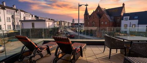 Junior Suite, Balcony (with private hot tub) | Terrace/patio