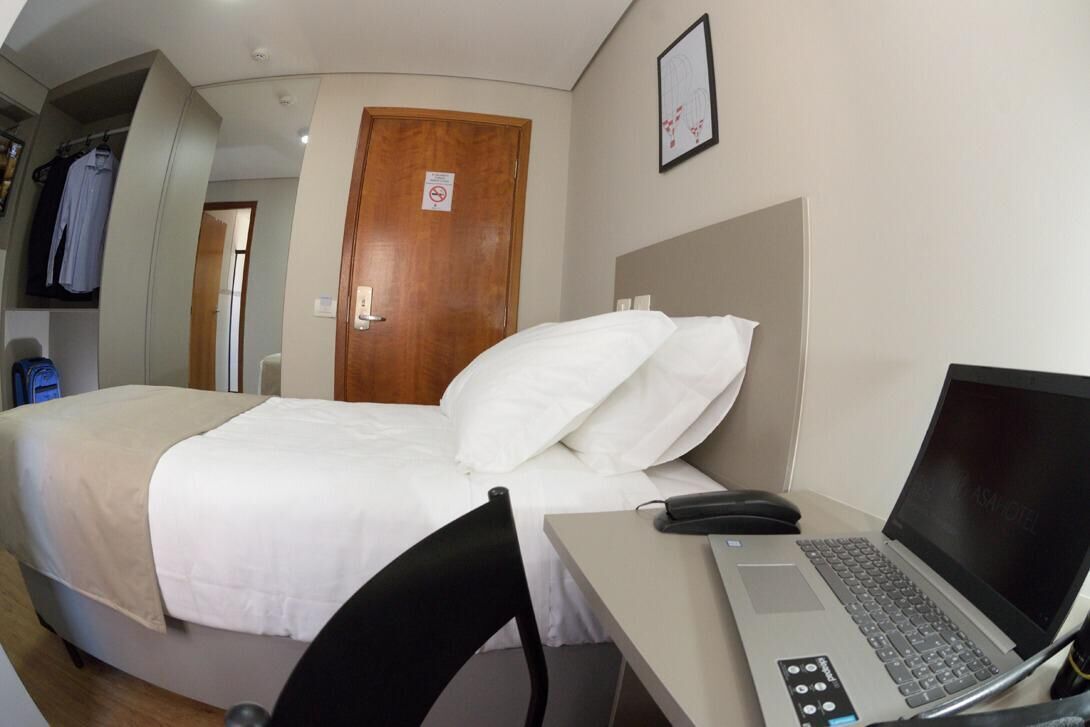 standard single room | desk, laptop workspace, blackout curtains, free wifi