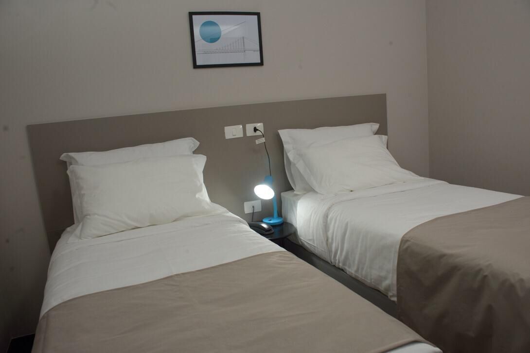 standard twin room | desk, laptop workspace, blackout curtains, free wifi
