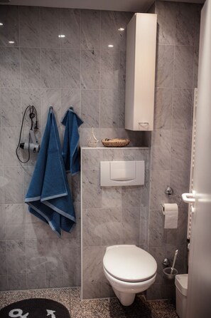 Combined shower/bathtub