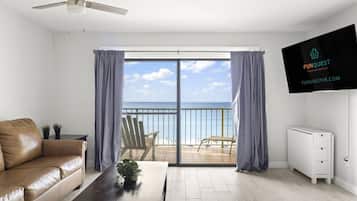 Apartment, 1 King-Bett und Schlafsofa (The Summit 621) | Wohnzimmer