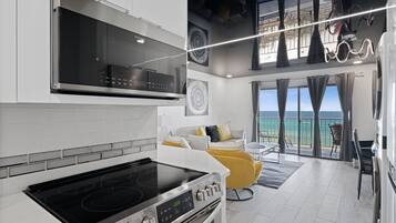 Condo, 1 King Bed with Sofa bed (The Summit 702) | Bathroom | Hair dryer, towels