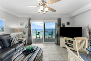 Condo, Multiple Beds (The Summit 1130) | Living area | TV - The Summit 1130 (Panama City Beach)
