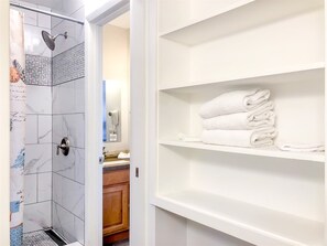 Condo, 1 King Bed with Sofa bed (The Summit 1030) | Bathroom | Hair dryer, towels - The Summit 1030 (Panama City Beach)