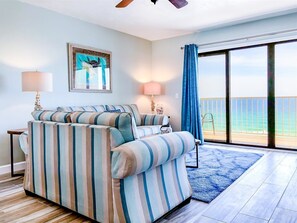 Condo, 1 King Bed with Sofa bed (The Summit 1030) | Living room - The Summit 1030 (Panama City Beach)