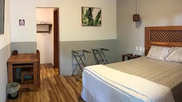 Desk, laptop workspace, blackout drapes, free WiFi