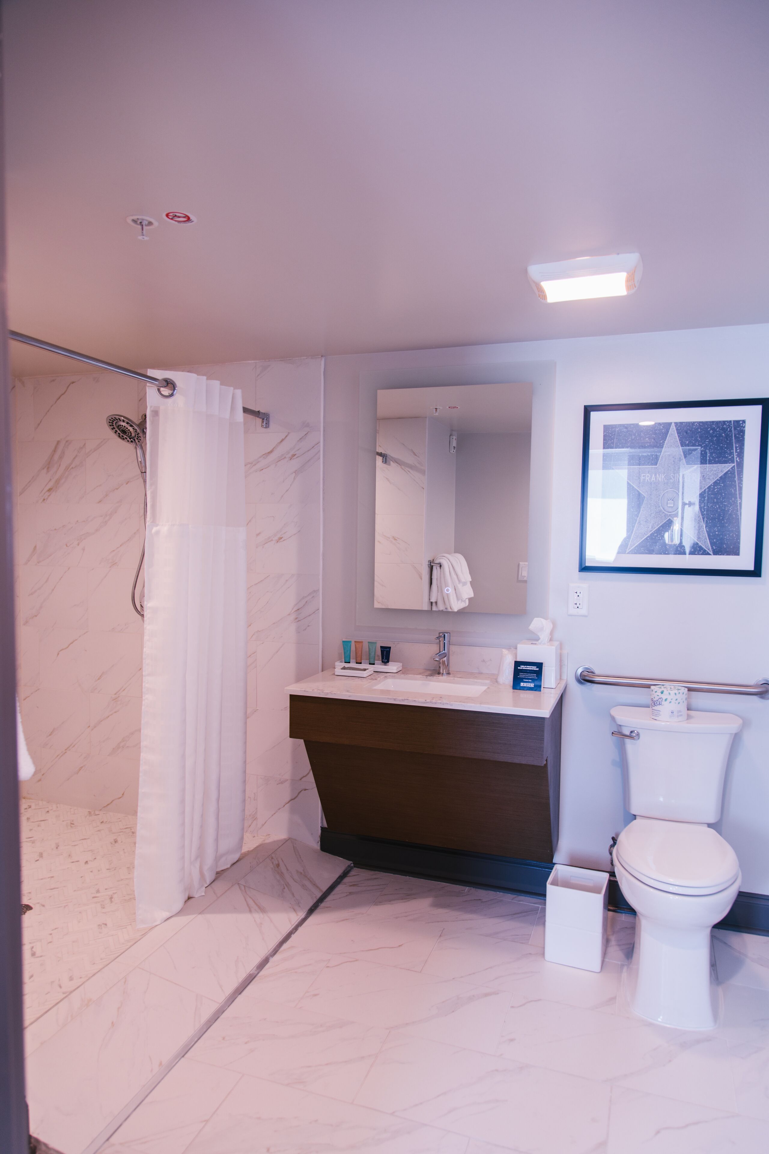 deluxe suite, 1 queen bed | bathroom | shower, hair dryer, towels, soap