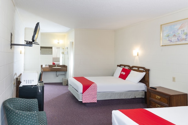 Room, 2 Queen Beds | Desk, free WiFi