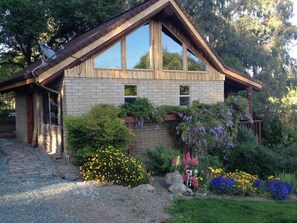 Exterior of the cabin- taken in the spring time