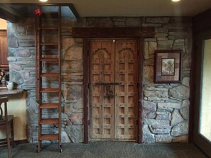 Doors to the bathroom