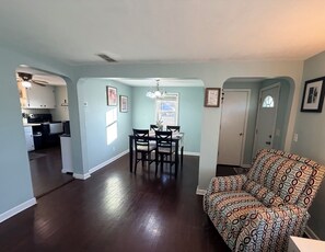 Smart TV, DVD player, books