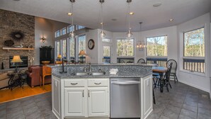 House, Multiple Beds, Hot Tub | Private kitchen - The Lake's the Limit (Oakland)