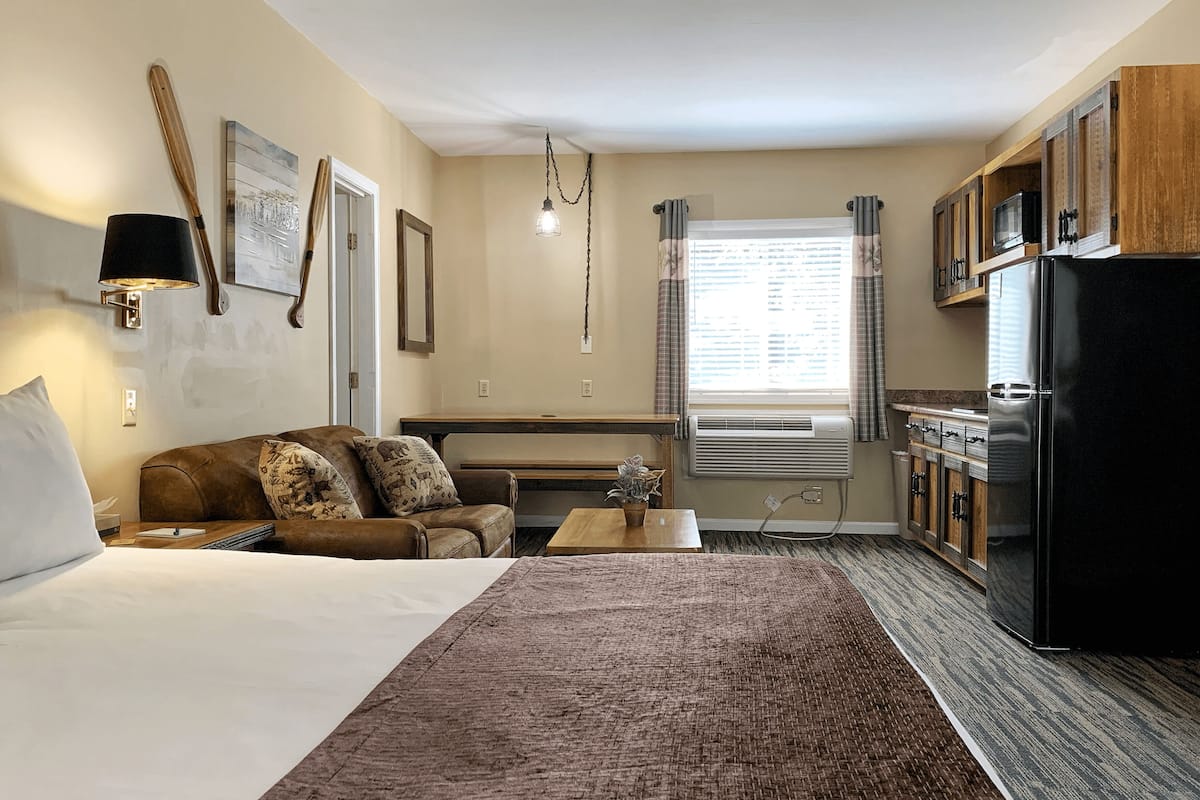 family studio suite | 1 bedroom, desk, laptop workspace, iron/ironing board