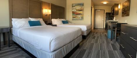 Standard Double Room | Desk, laptop workspace, blackout curtains, iron/ironing board