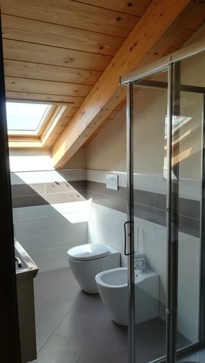 Shower, hair dryer, bidet - BRUNETTO Apartment (piani di cipressa Im)