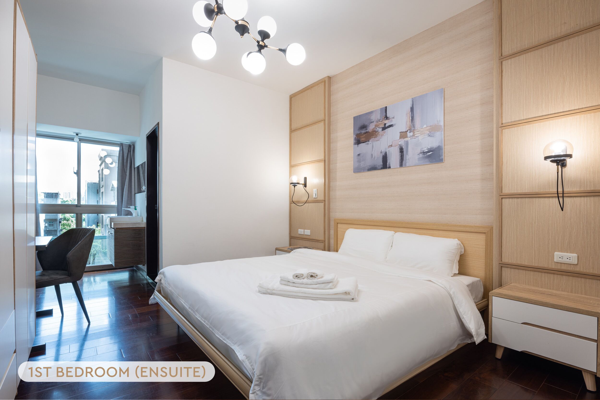 3 bedrooms, desk, iron/ironing board, free WiFi