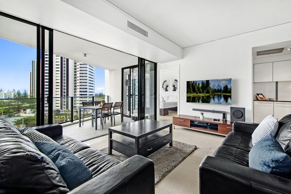 2 Bedroom Apartment | Living room - Sierra Grand Private 2 Bedroom (Broadbeach)