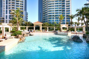 Outdoor pool - Chevron Renaissance Private 2 Bedroom (Surfers Paradise)