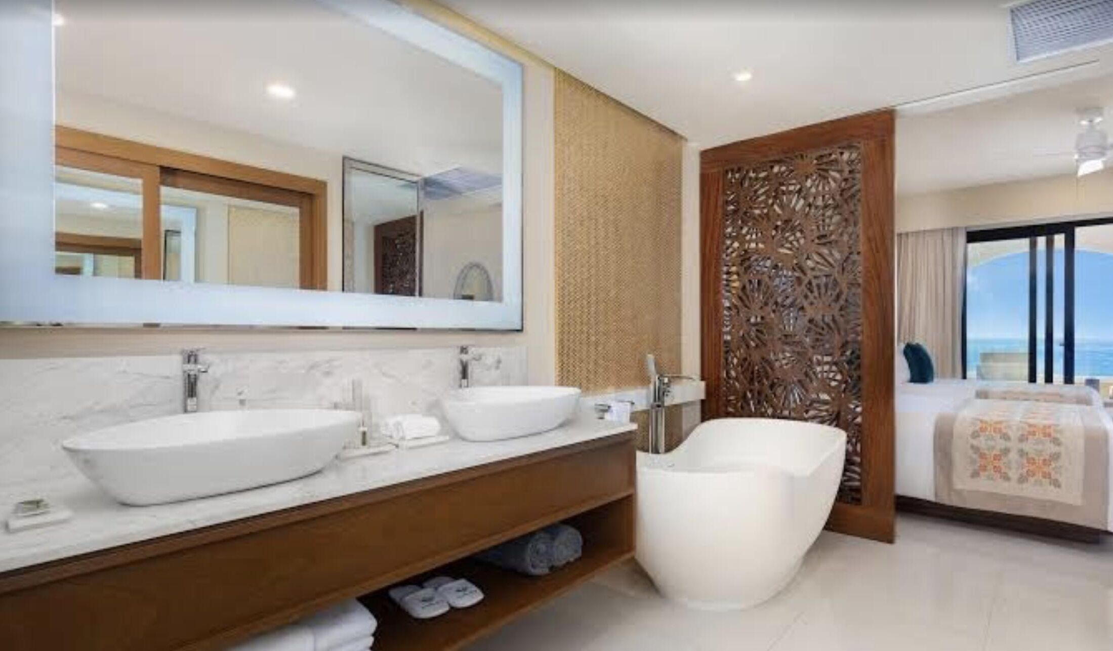 jetted bath, hair dryer, towels, soap