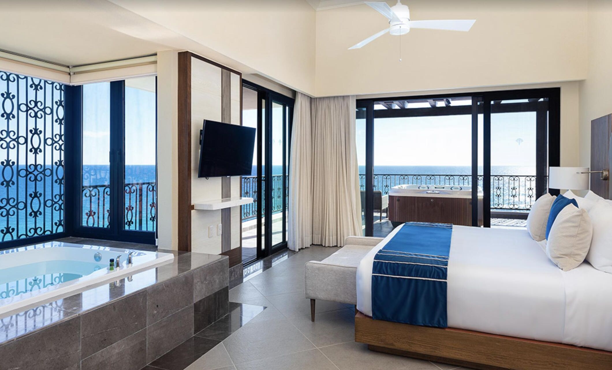 2 bedrooms, in-room safe, iron/ironing board, wifi