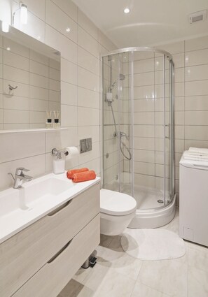 Shower, hair dryer, towels - Room in Dubrovnik with Air condition, WIFI, Washing machine (4246-3) (Dubrovnik)