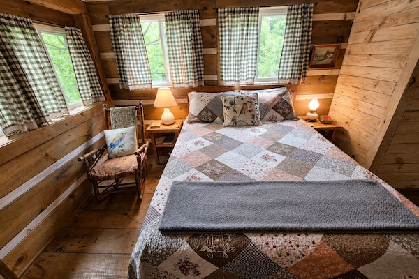 Another view of the warm and comfortable bedroom.