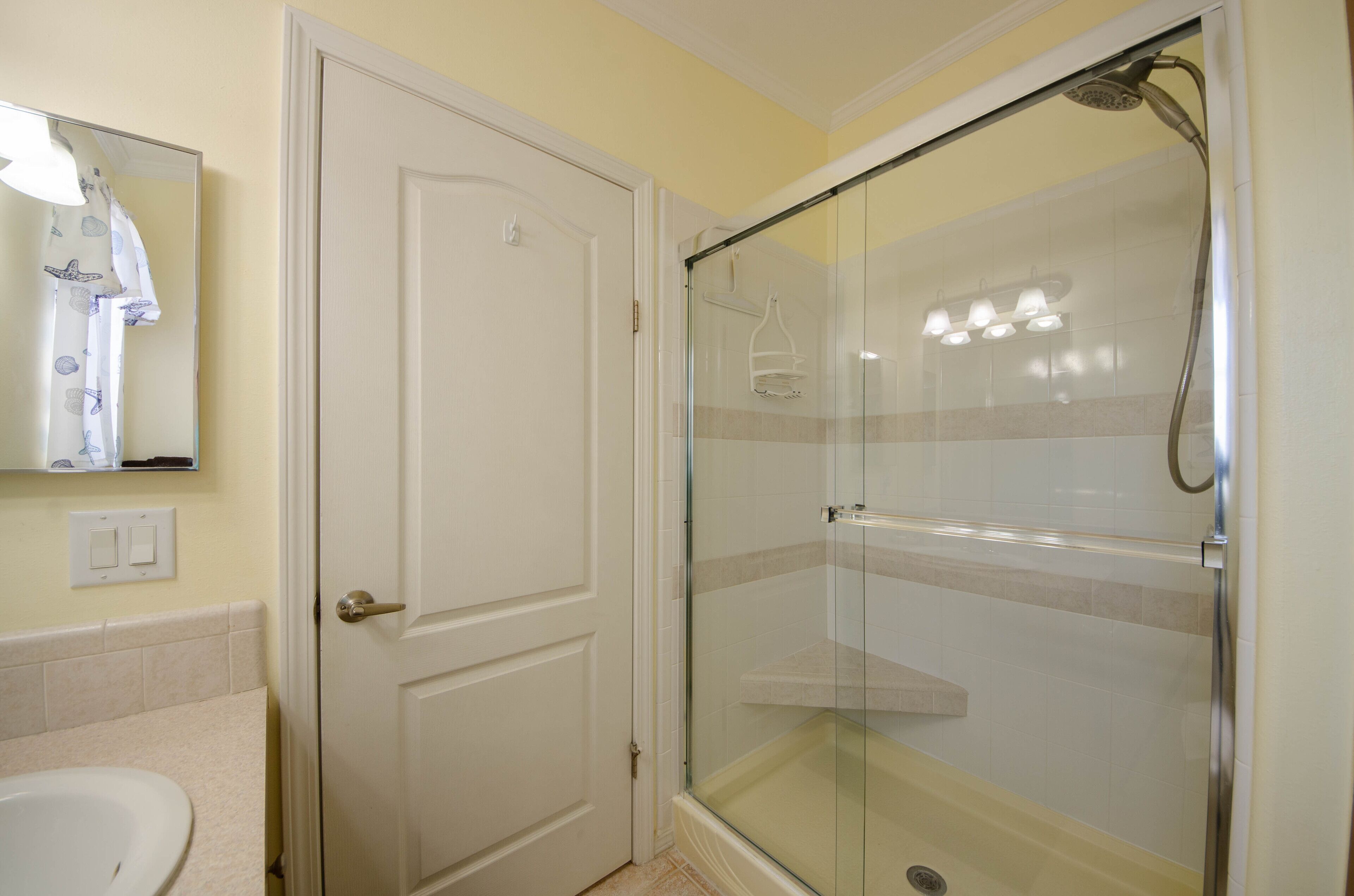 Master bathroom with oversized shower