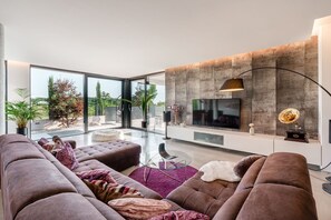 TV, fireplace, DVD player