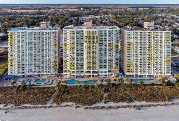 Exterior - Baywatch Tower 3 641, Spacious 1 BR Oceanview Condo (North Myrtle Beach)