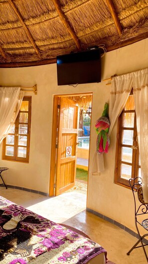 Superior Cabin, 1 King Bed | In-room safe, individually furnished, free WiFi, bed sheets - Cabañas Frida (Progreso)