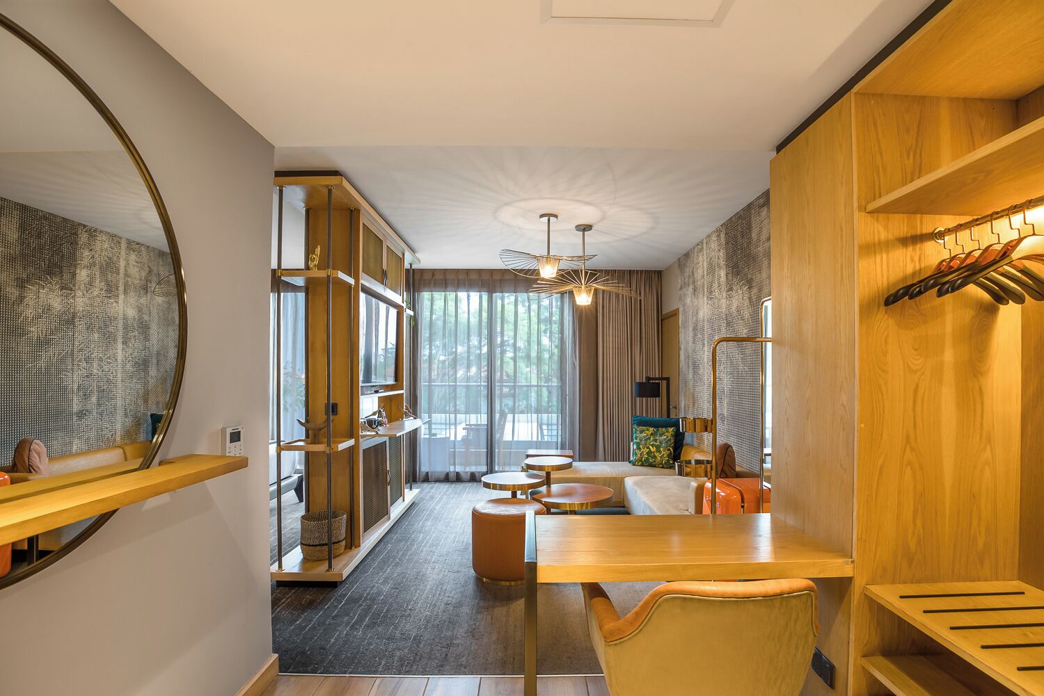 junior studio suite, 1 king bed (biggest) | living area | 55-inch smart tv with digital channels, tv, netflix