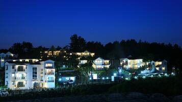 Front of property – evening/night