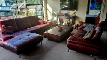 Smart TV, table tennis, books, computer monitors