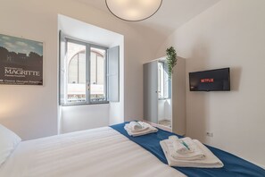 Doppelzimmer | Laptopgeeigneter Arbeitsplatz, schallisolierte Zimmer