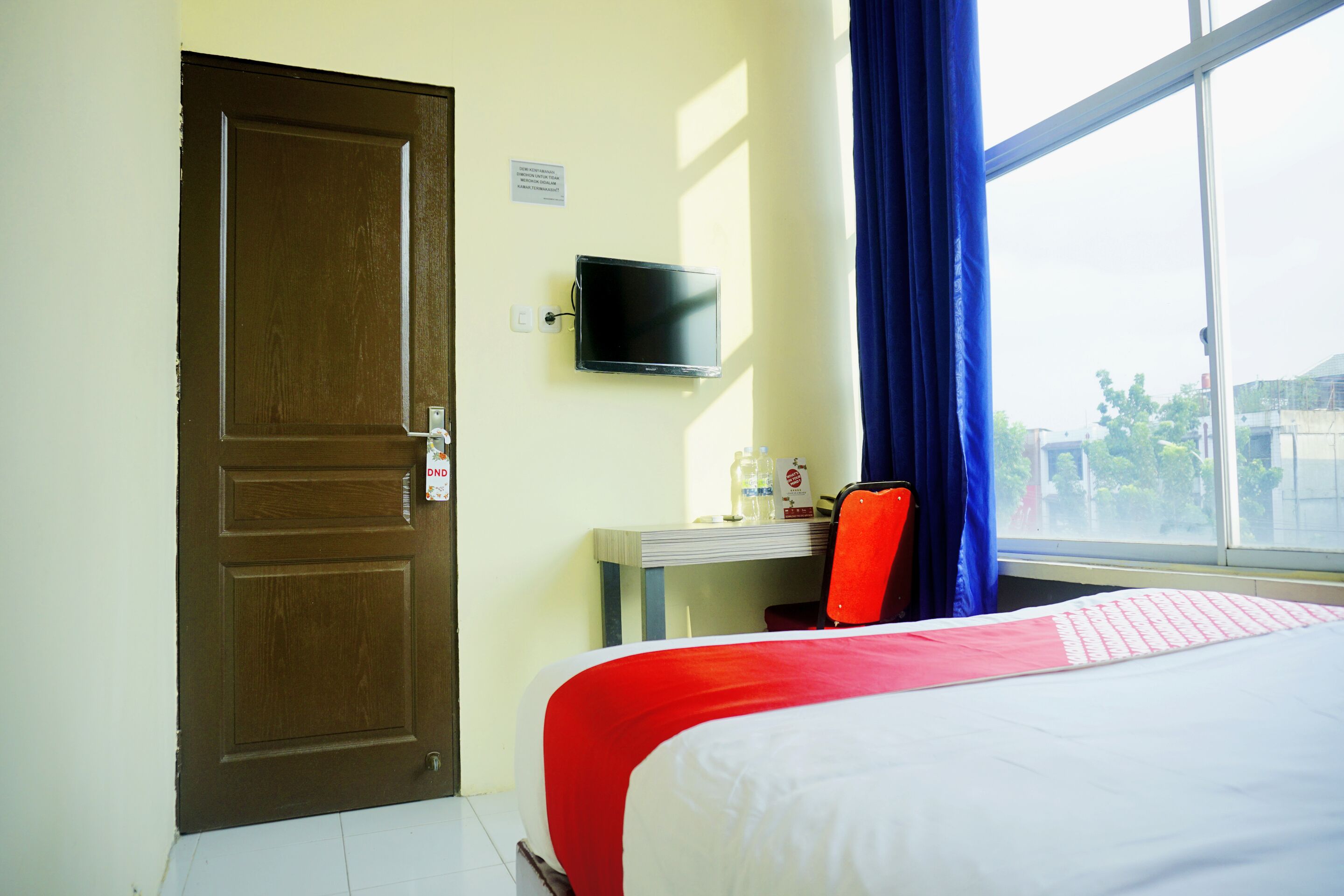 Kahden hengen standard-huone (kaksi sänkyä) | Työpöytä, ilmainen Wi-Fi, vuodevaatteet