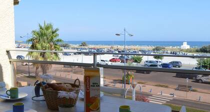 Studio mezzanine 4 pers, terrasse, parking privé à 100m de la plage