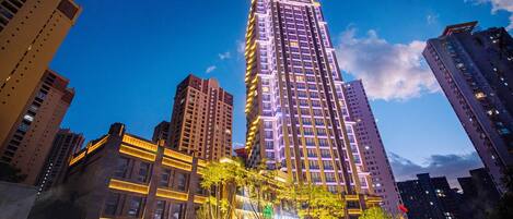 Front of property – evening/night
