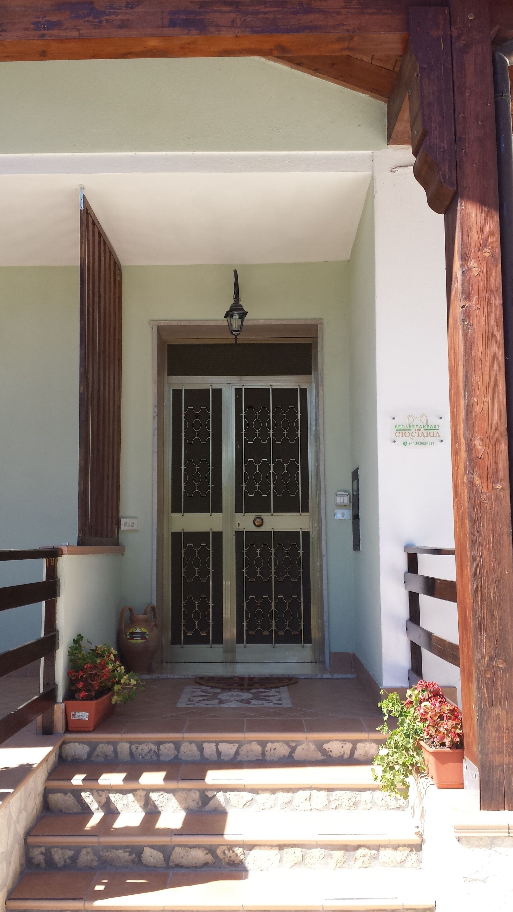 Entrée de l’hébergement