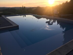 Seasonal outdoor pool - Chambres d'Hotes Las Caneres (Castelnau-d'Arbieu)