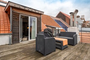 Apartamento panorámico, 1 habitación | Terraza o patio