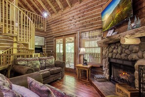 TV, fireplace, video games - Deer To My Heart, Free Attraction Tickets, Hot Tub, Arcade, Air Hockey, WIFI!!! (Sevierville)