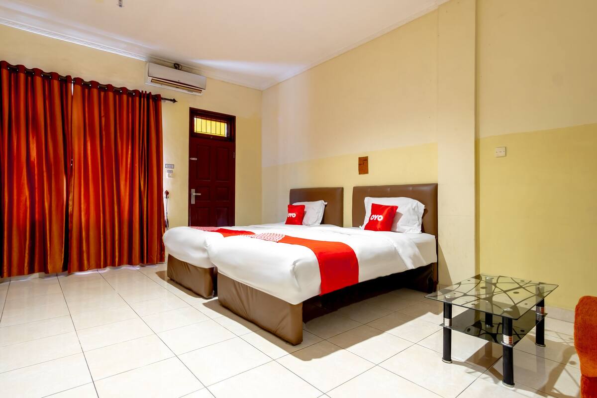 Kamar Double Standar | 1 kamar tidur, meja kerja, Wi-Fi gratis, dan seprai linen