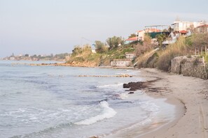 En la playa