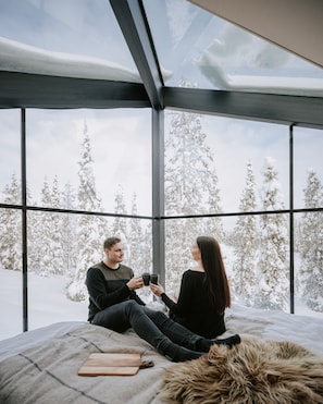 Nature Igloo | Sengetøy av topp kvalitet, minibar og barnesenger (inkludert)