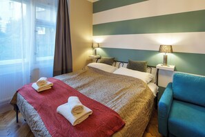 Deluxe-Apartment | 1 Schlafzimmer, Zimmersafe, individuell eingerichtet, Schreibtisch
