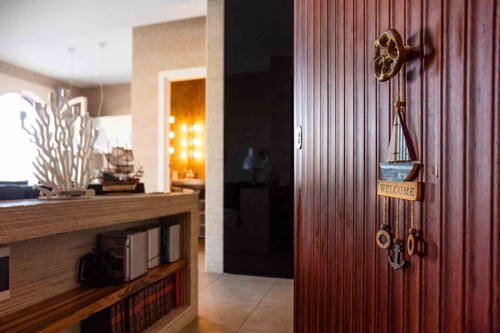Luxury apartment with private beach
