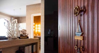 Luxury apartment with private beach