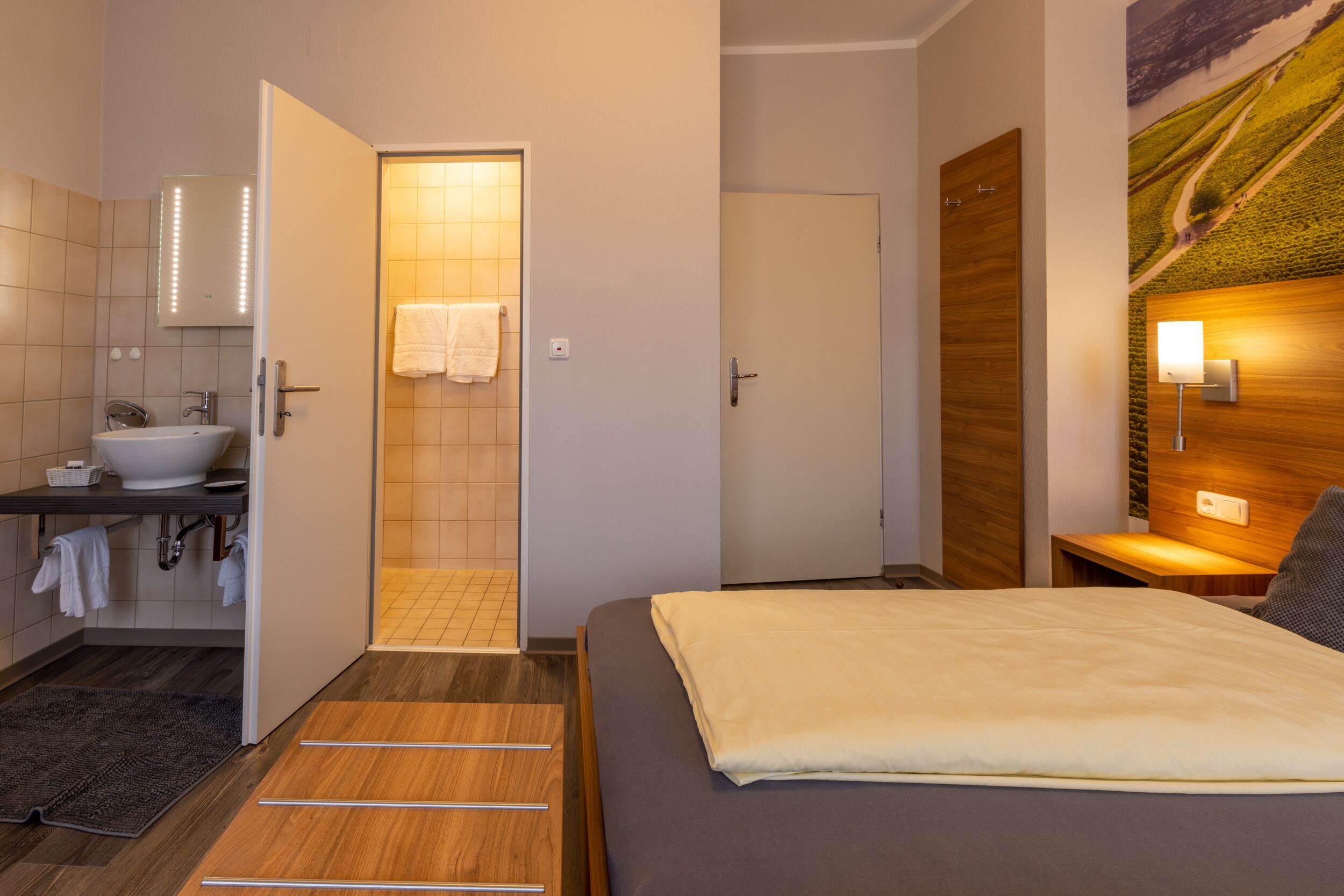 double room | desk, laptop workspace, blackout curtains, free wifi