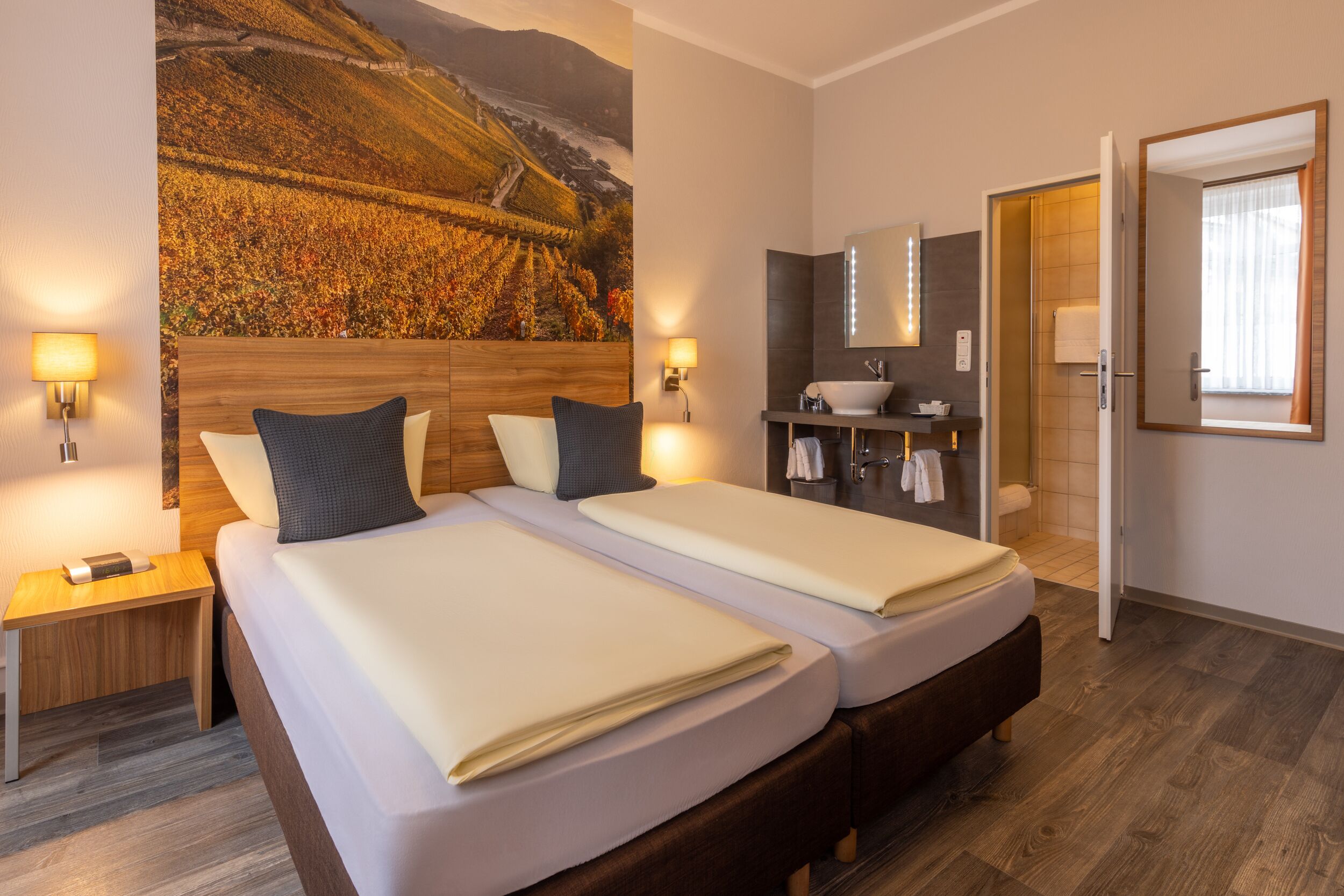 double room | desk, laptop workspace, blackout curtains, free wifi